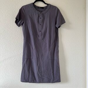 Celmia Collection Gray Shirt Dress Women Size Small